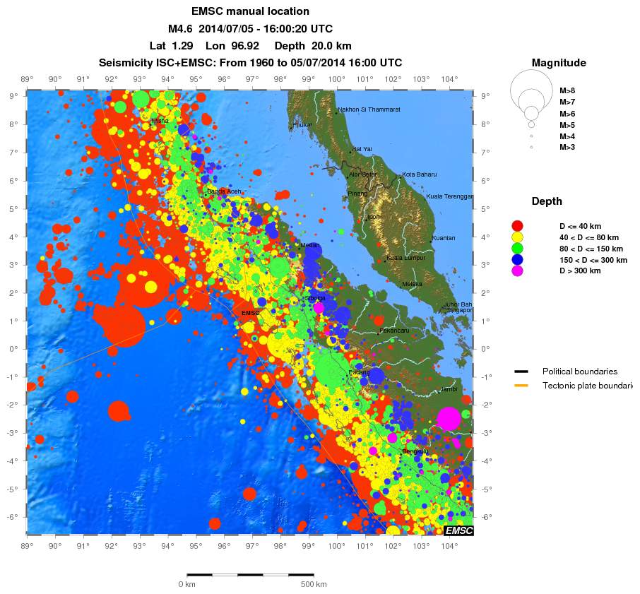 wide historical seismicity