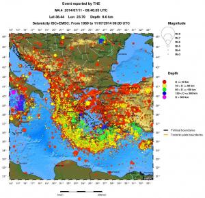 wide historical seismicity