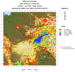 wide historical seismicity