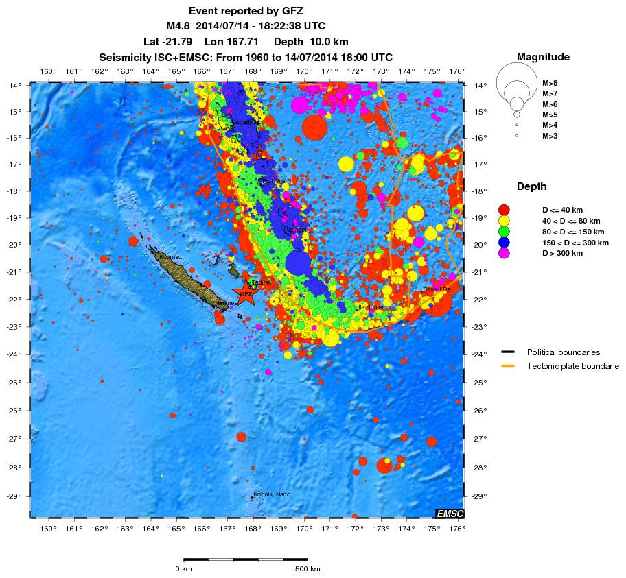 wide historical seismicity