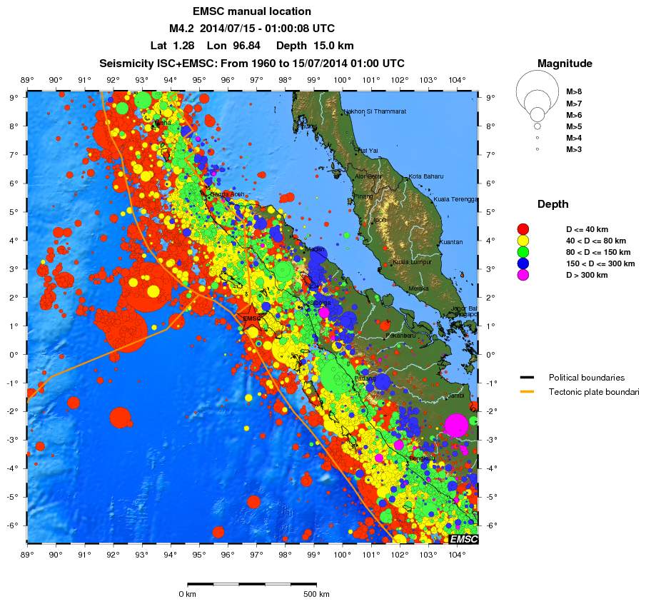 wide historical seismicity