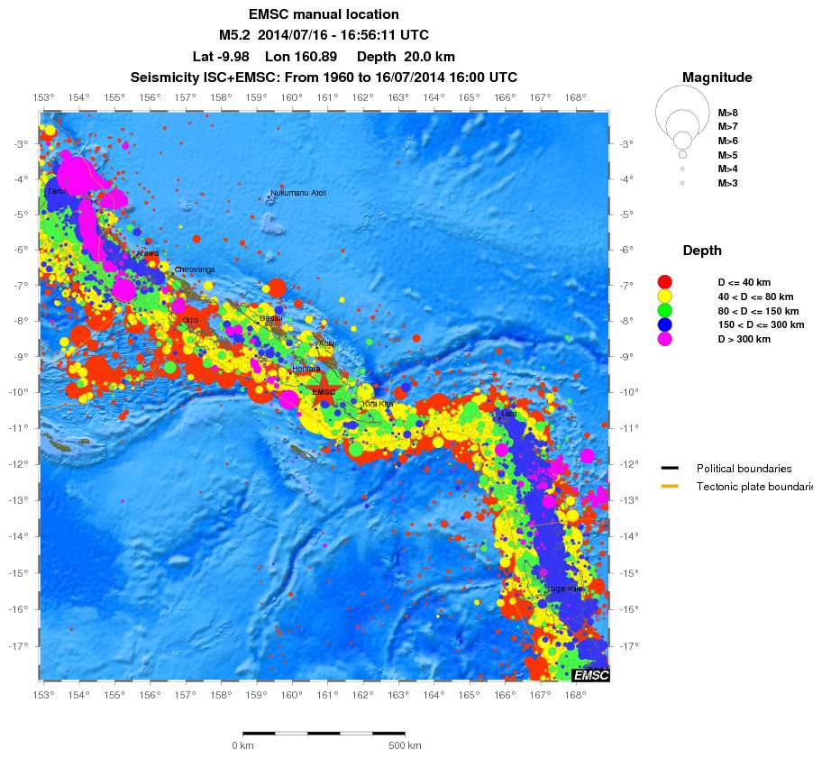 wide historical seismicity