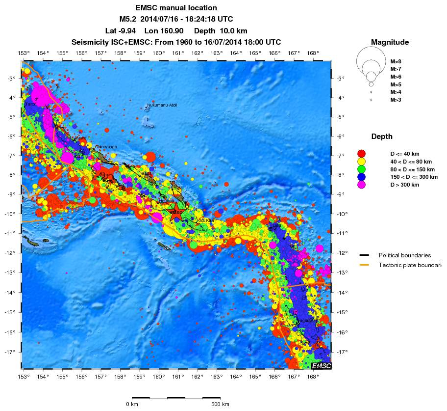 wide historical seismicity