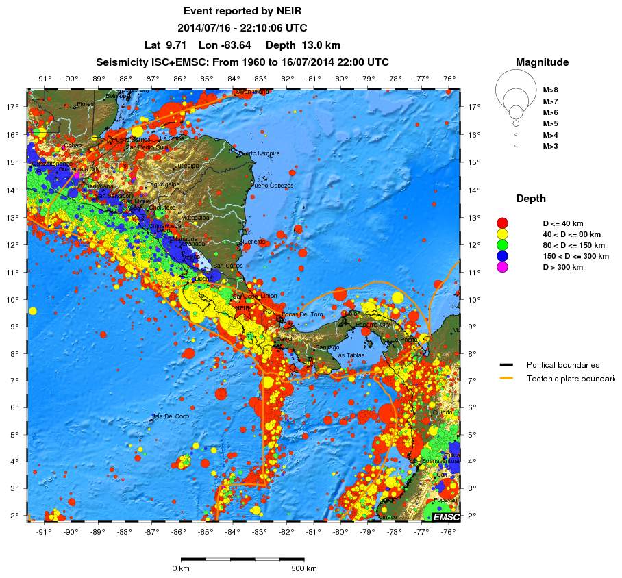 wide historical seismicity