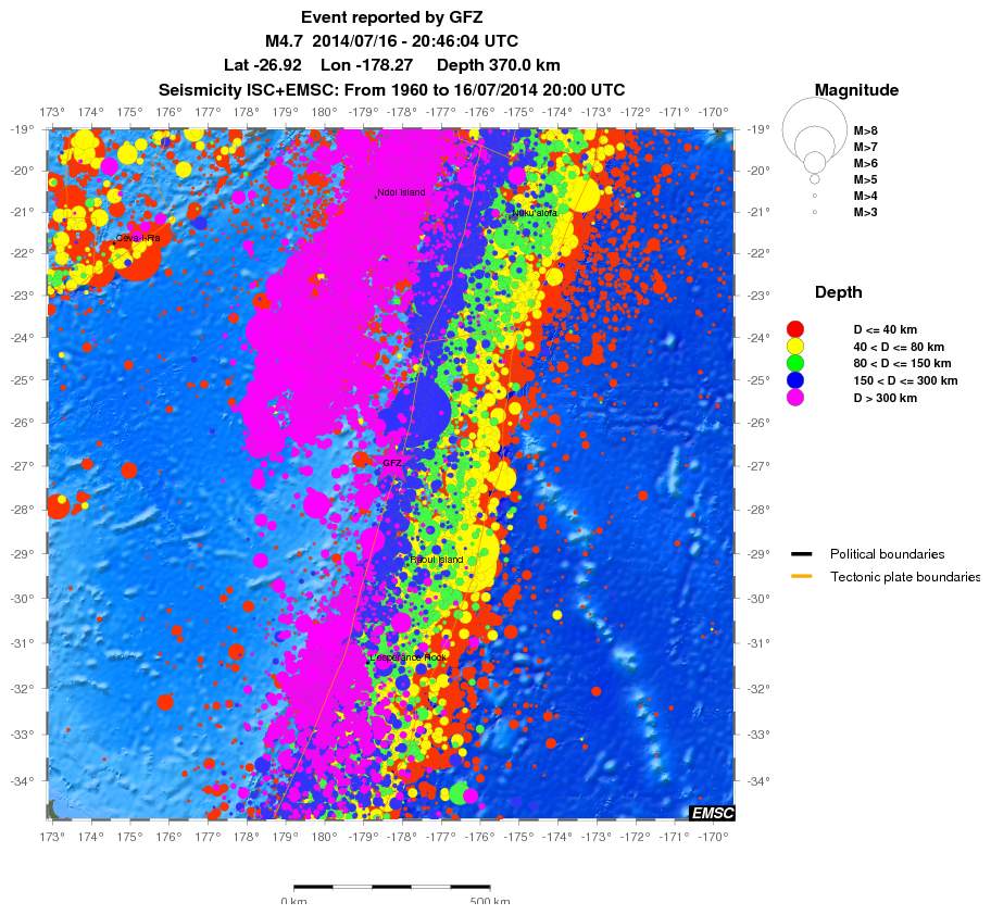 wide historical seismicity