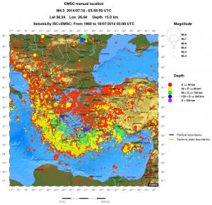 wide historical seismicity