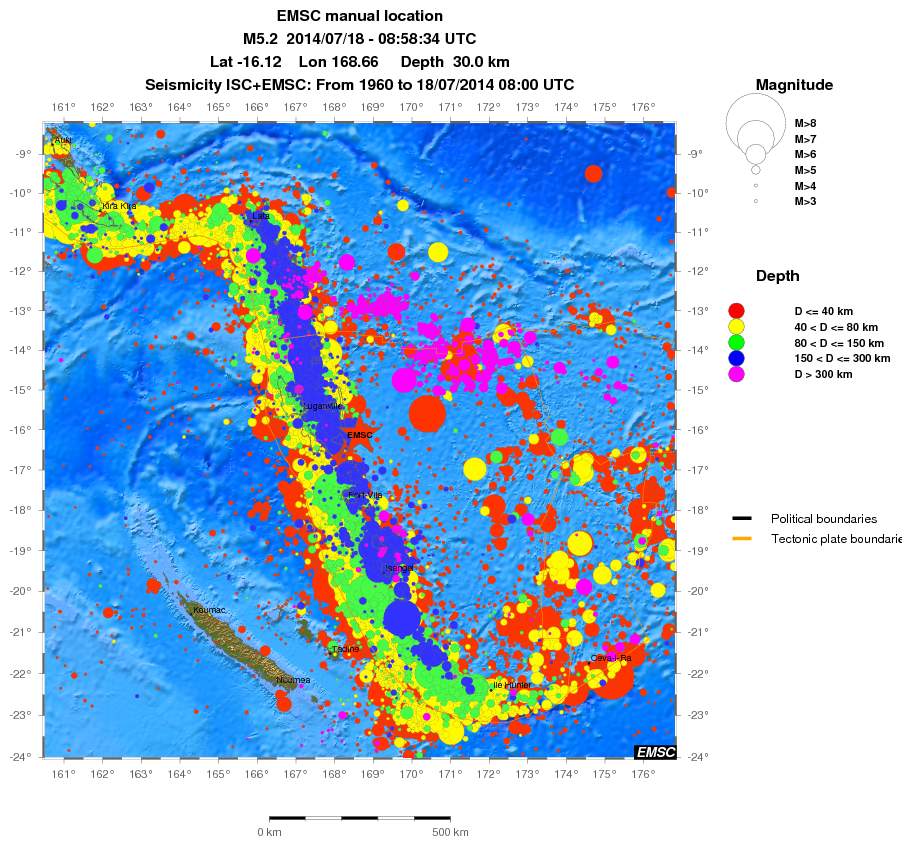 wide historical seismicity