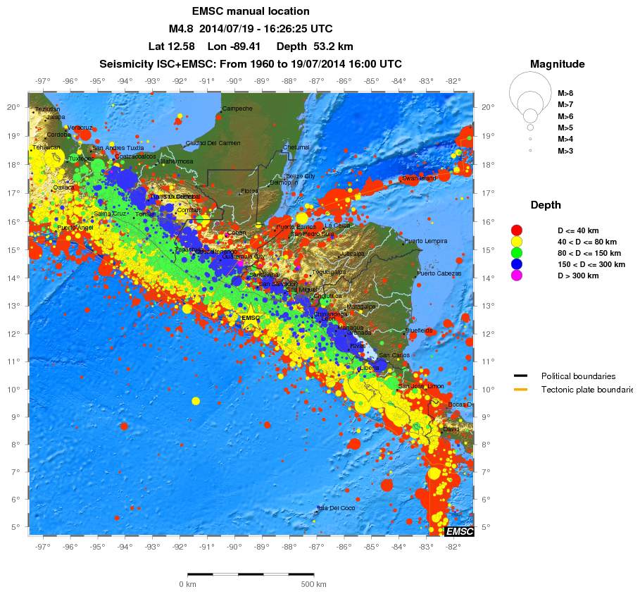wide historical seismicity