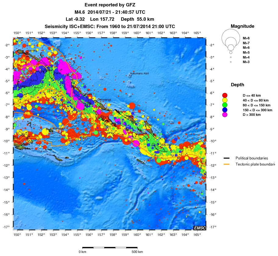 wide historical seismicity