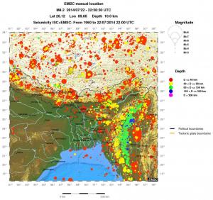 wide historical seismicity