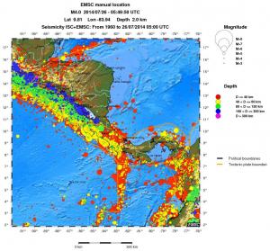 wide historical seismicity