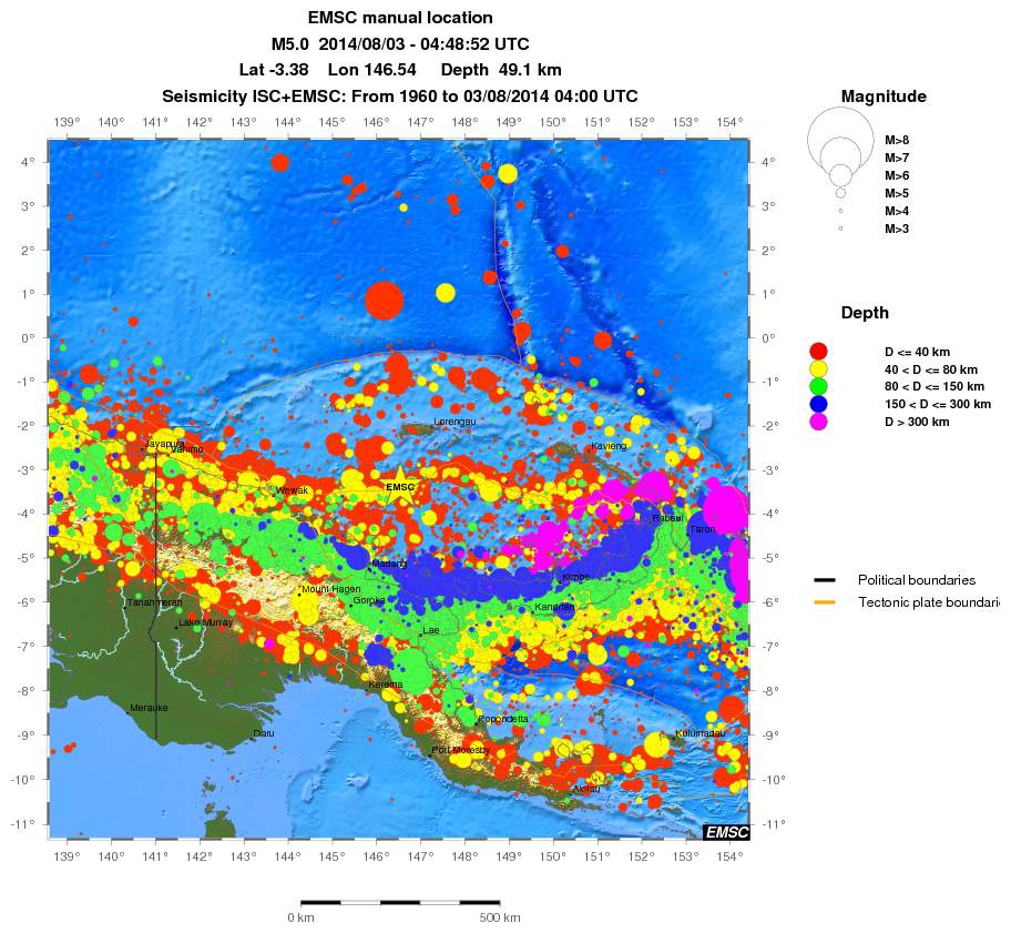 wide historical seismicity