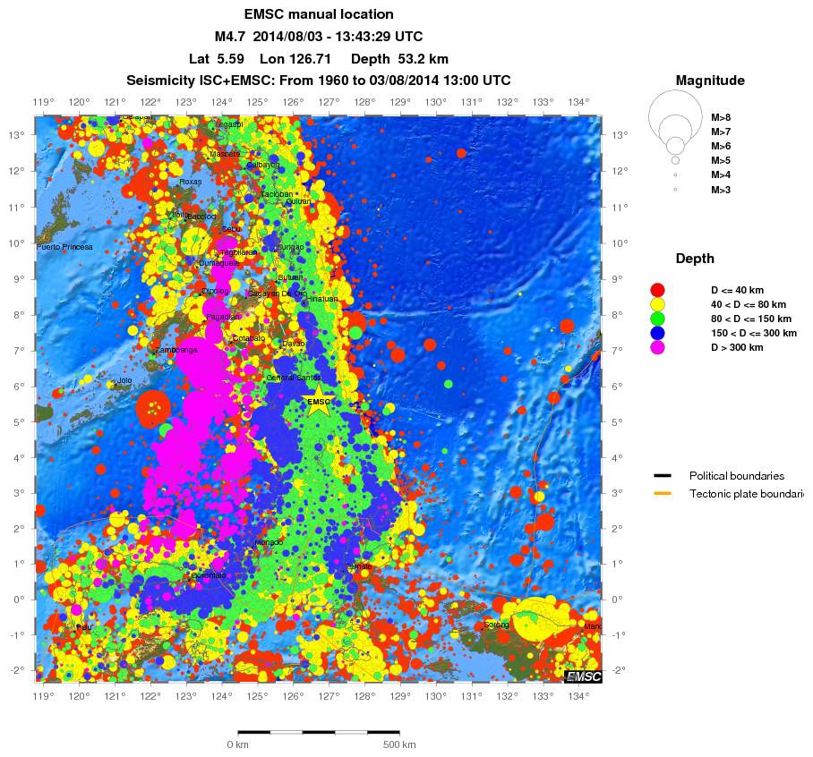wide historical seismicity