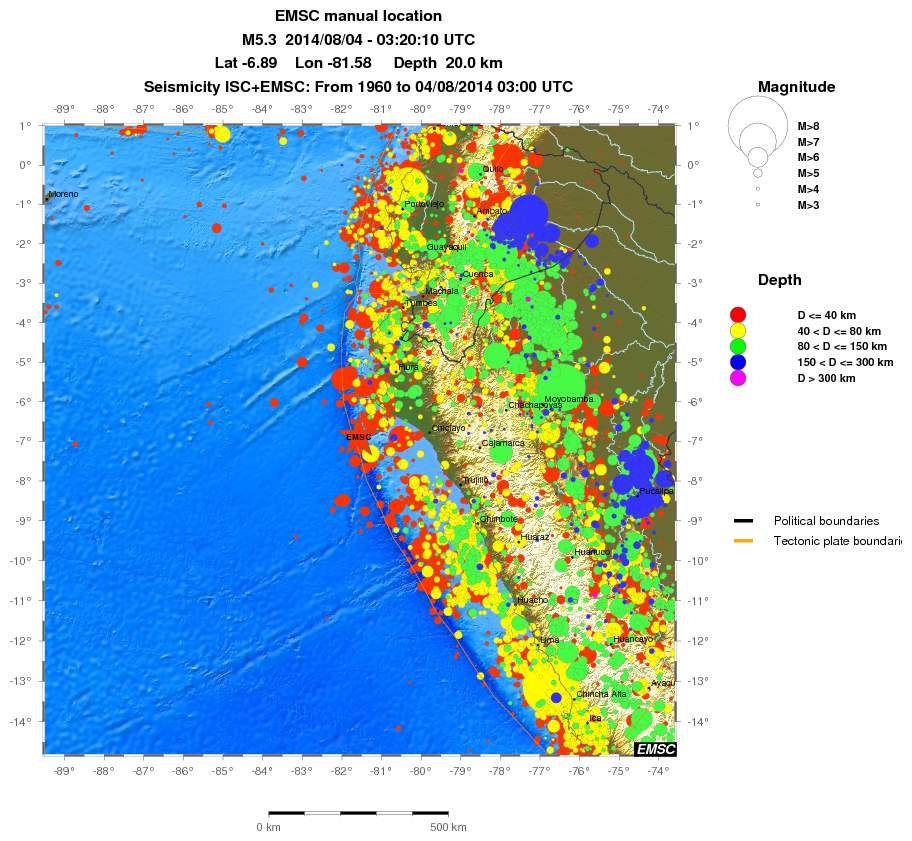 wide historical seismicity