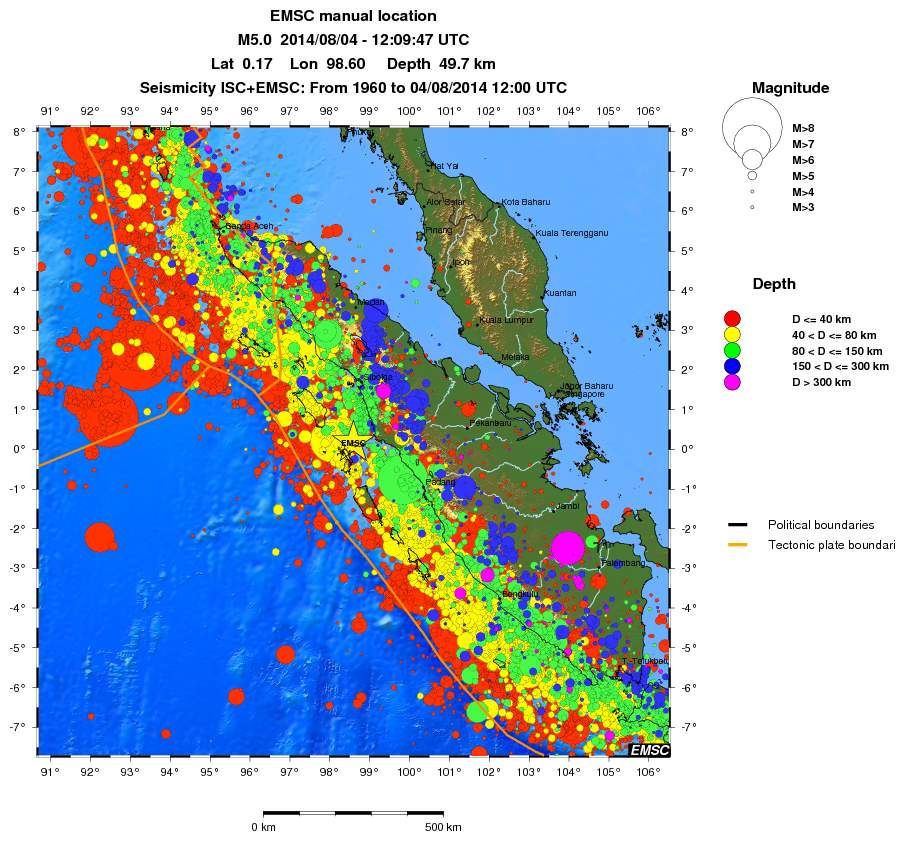 wide historical seismicity