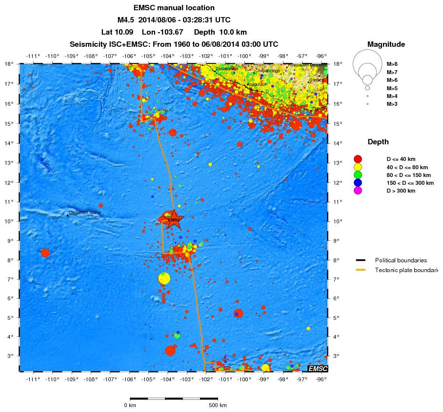 wide historical seismicity