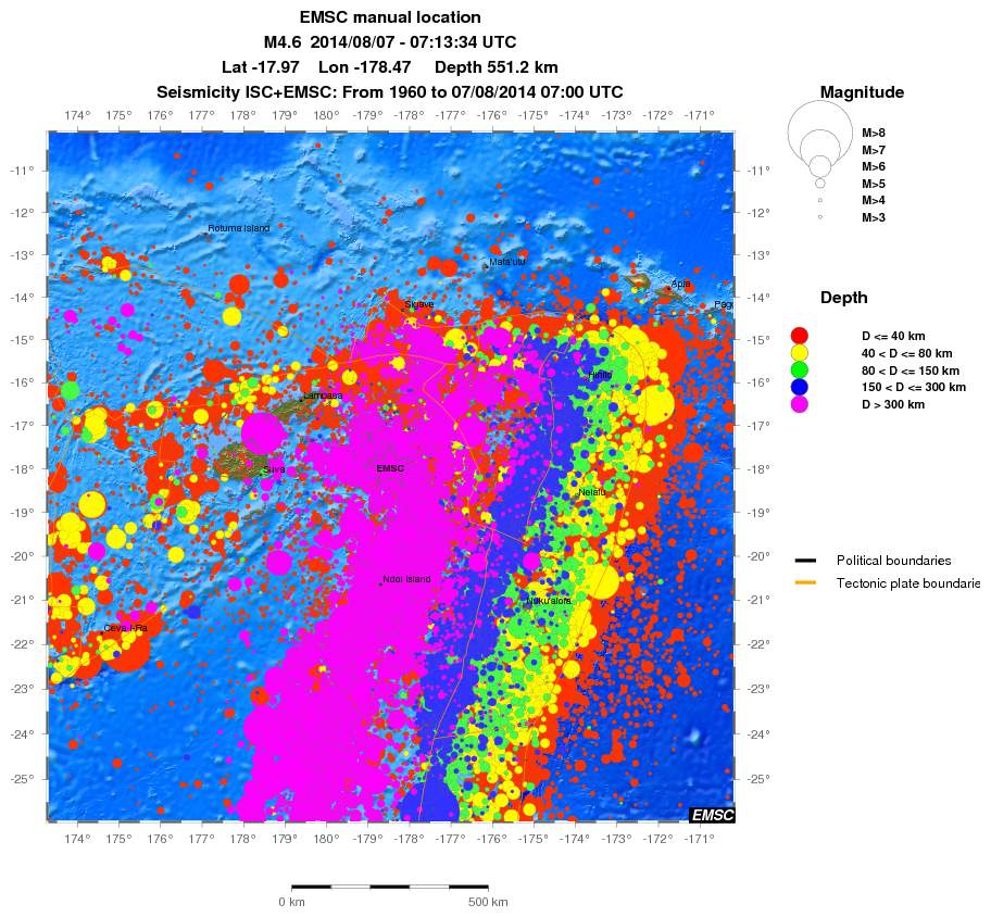 wide historical seismicity