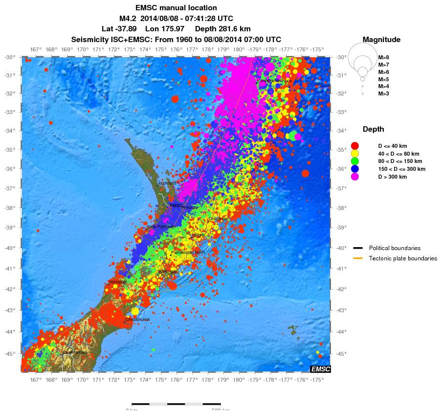 wide historical seismicity