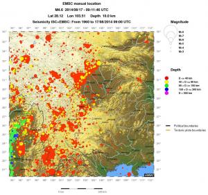 wide historical seismicity