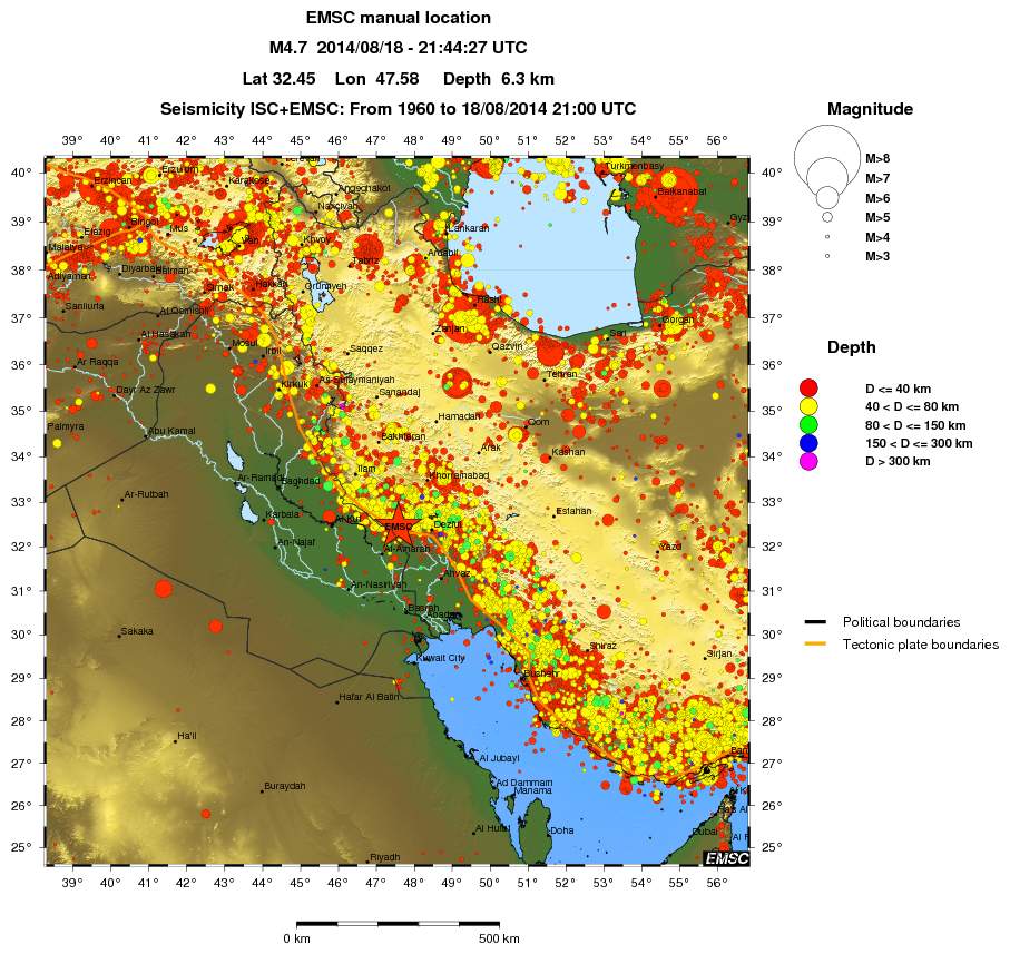 wide historical seismicity