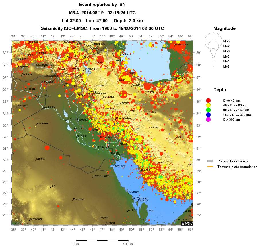 wide historical seismicity