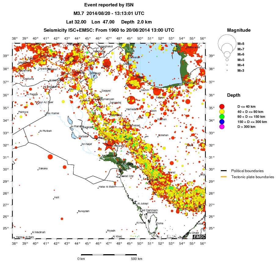 wide historical seismicity