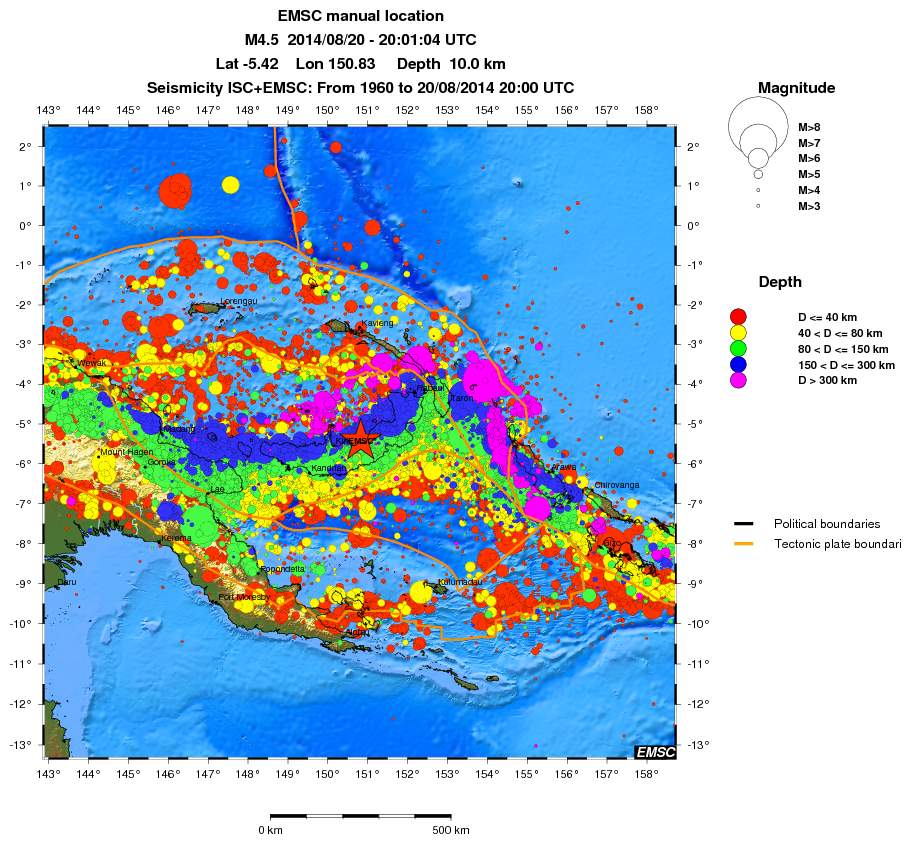 wide historical seismicity