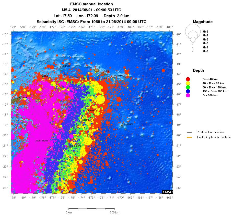 wide historical seismicity