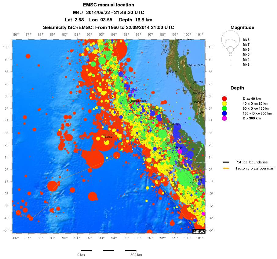 wide historical seismicity