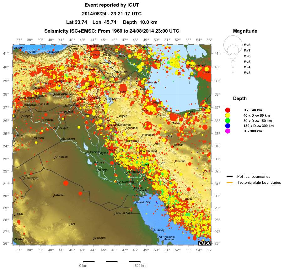 wide historical seismicity