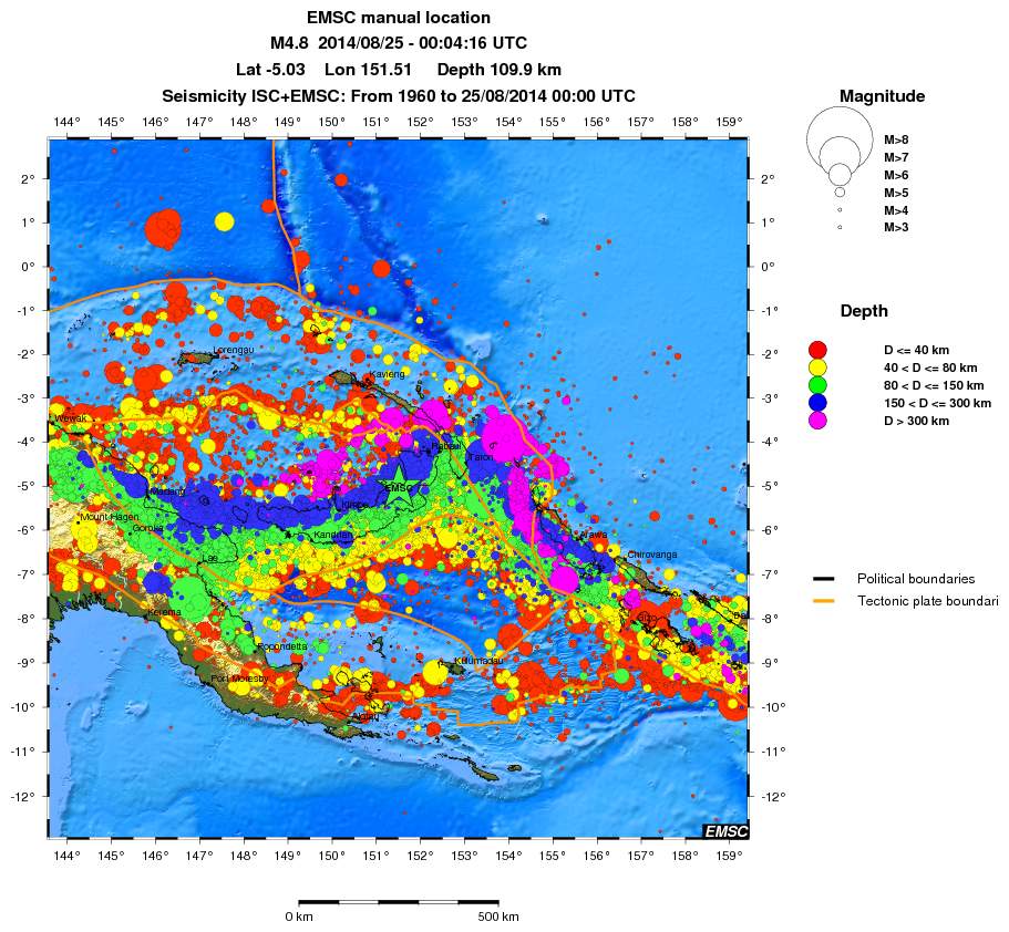 wide historical seismicity