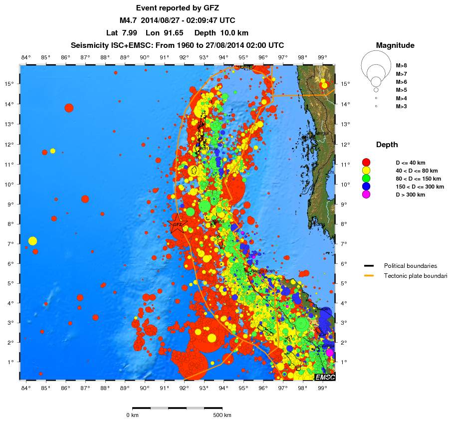 wide historical seismicity