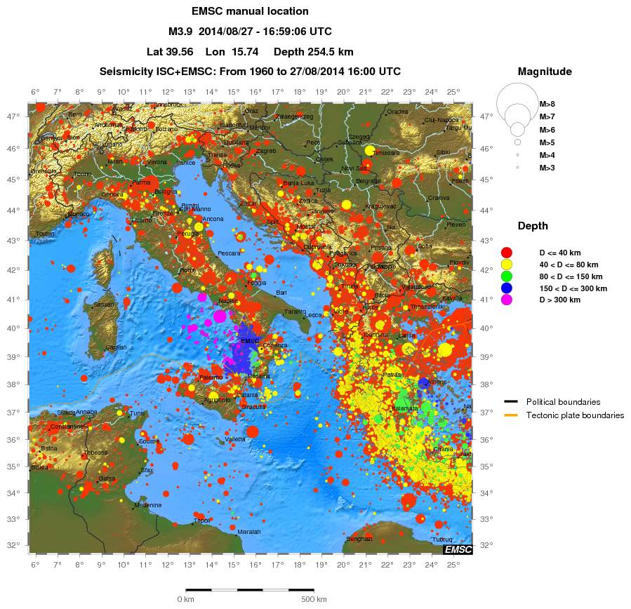 wide historical seismicity