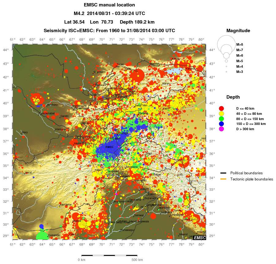 wide historical seismicity