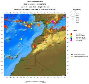 wide historical seismicity