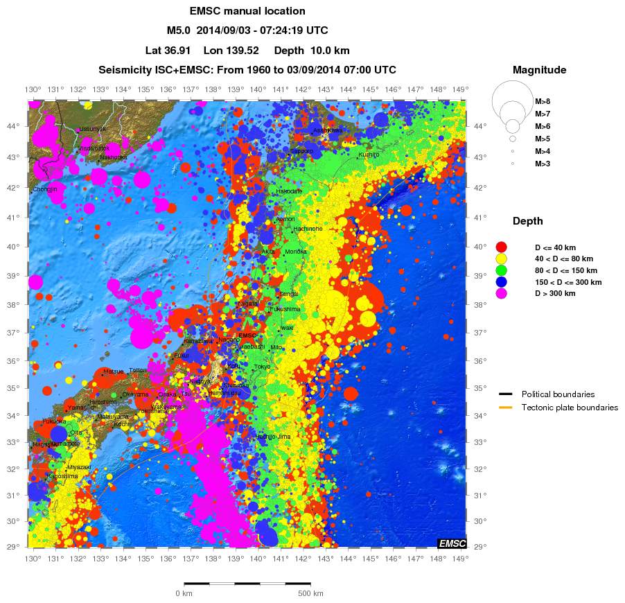 wide historical seismicity