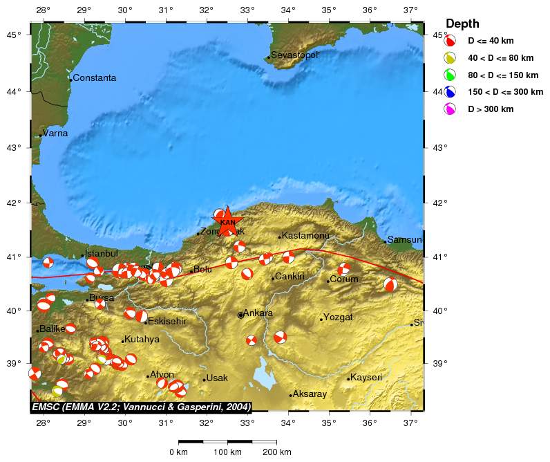 Regional moment Tensor