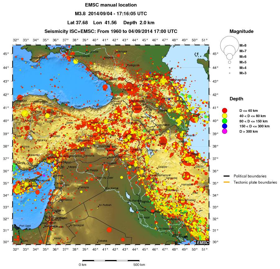 wide historical seismicity