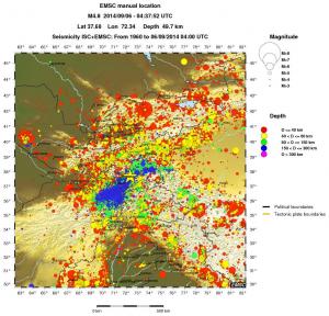 wide historical seismicity