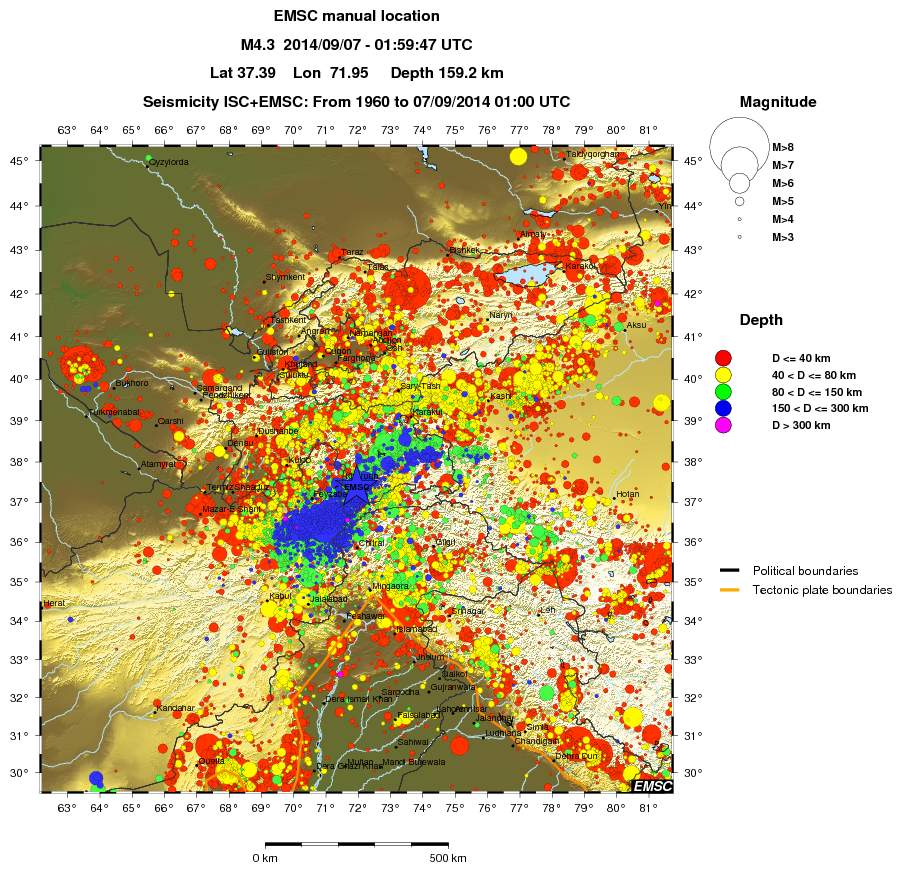 wide historical seismicity