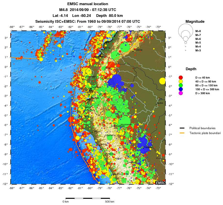 wide historical seismicity