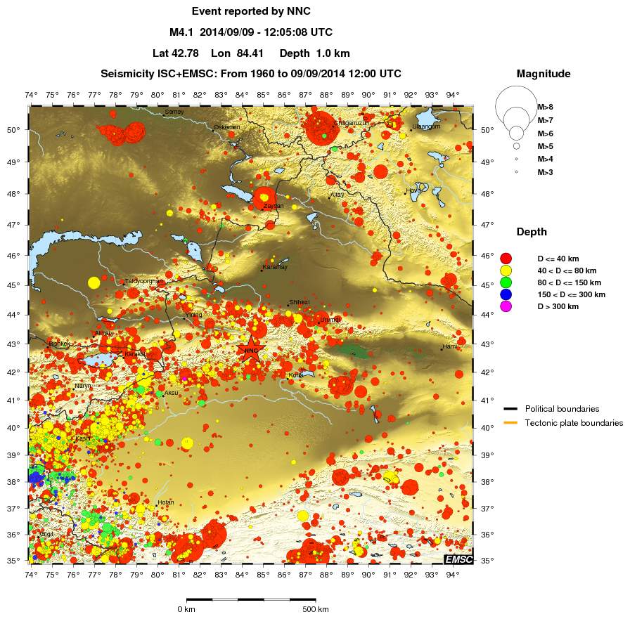 wide historical seismicity