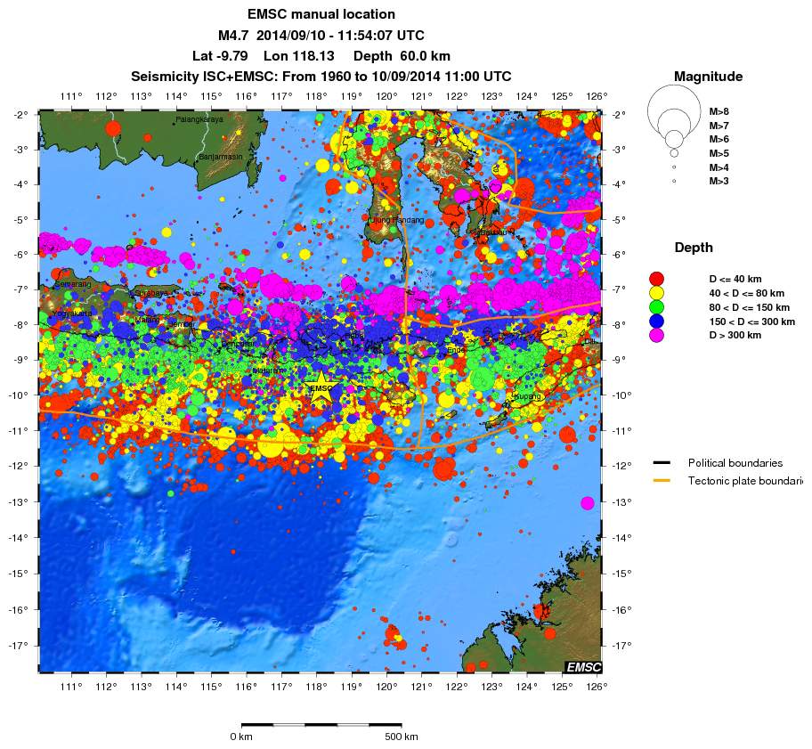wide historical seismicity