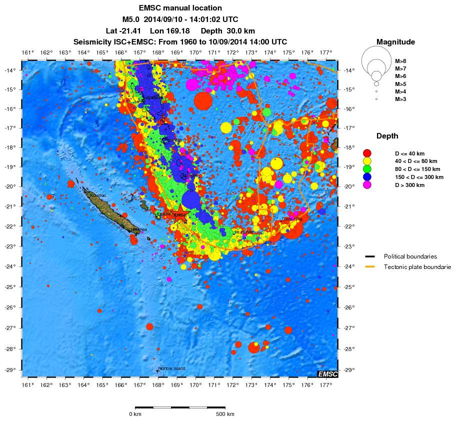 wide historical seismicity