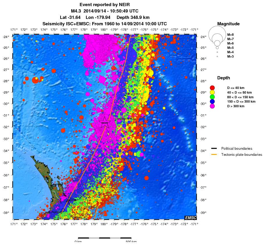 wide historical seismicity