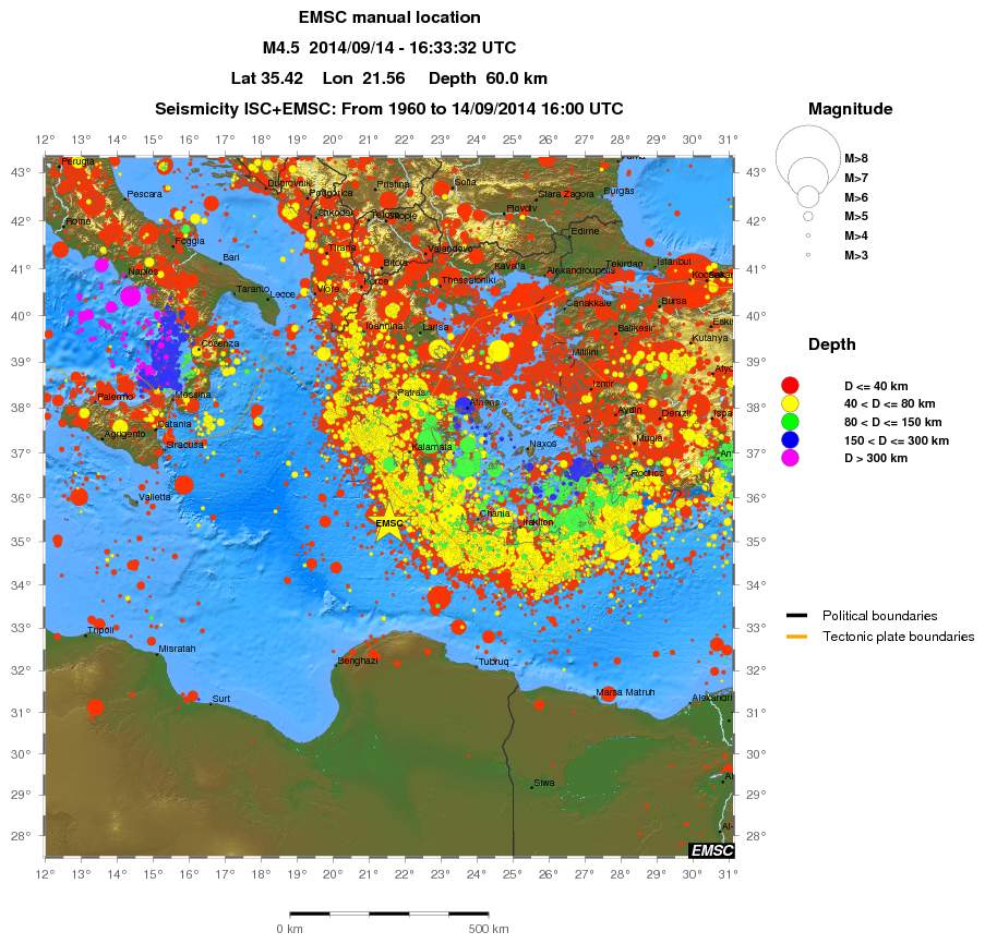 wide historical seismicity