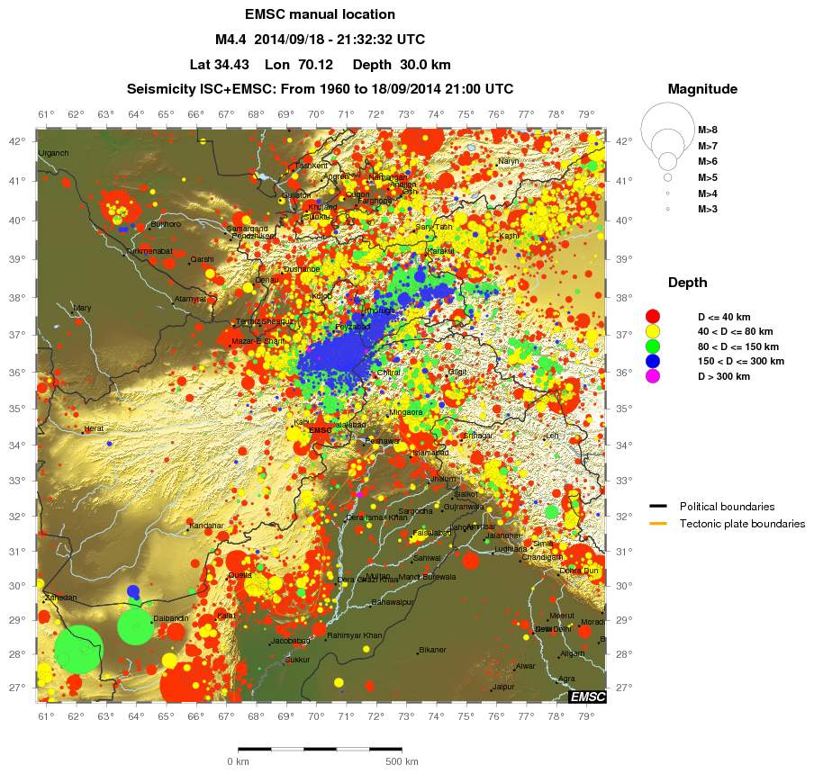 wide historical seismicity