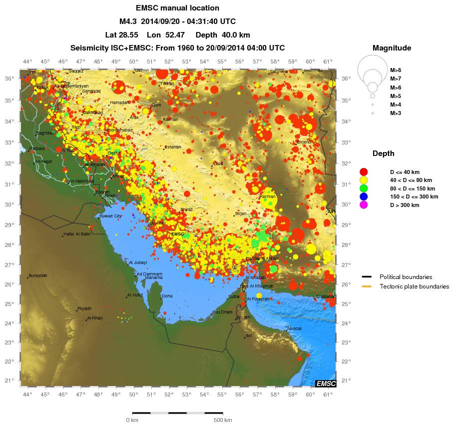 wide historical seismicity