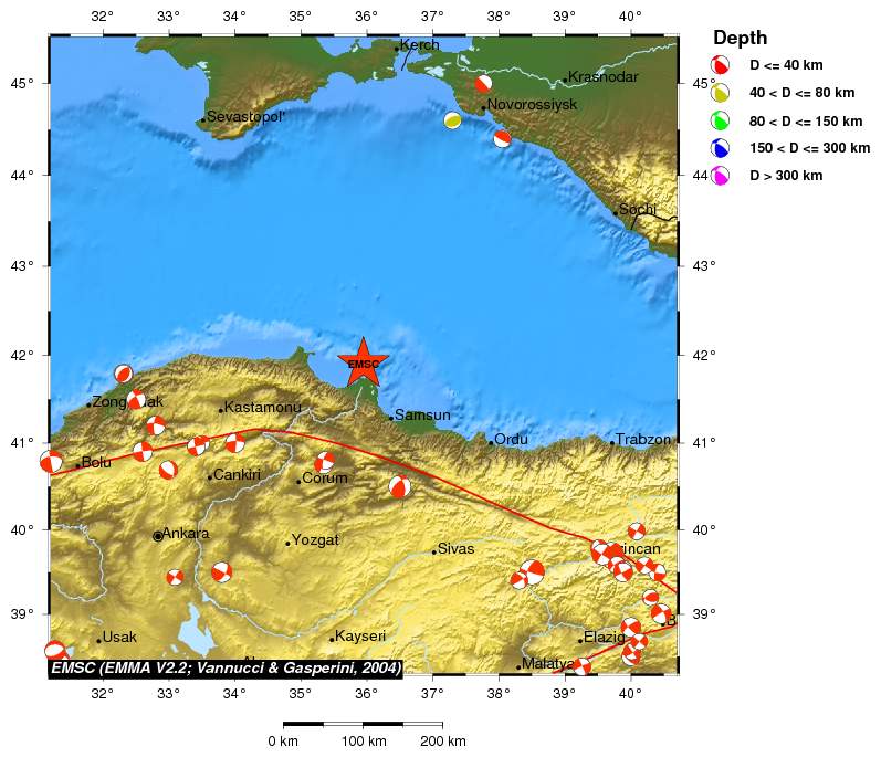 Regional moment Tensor