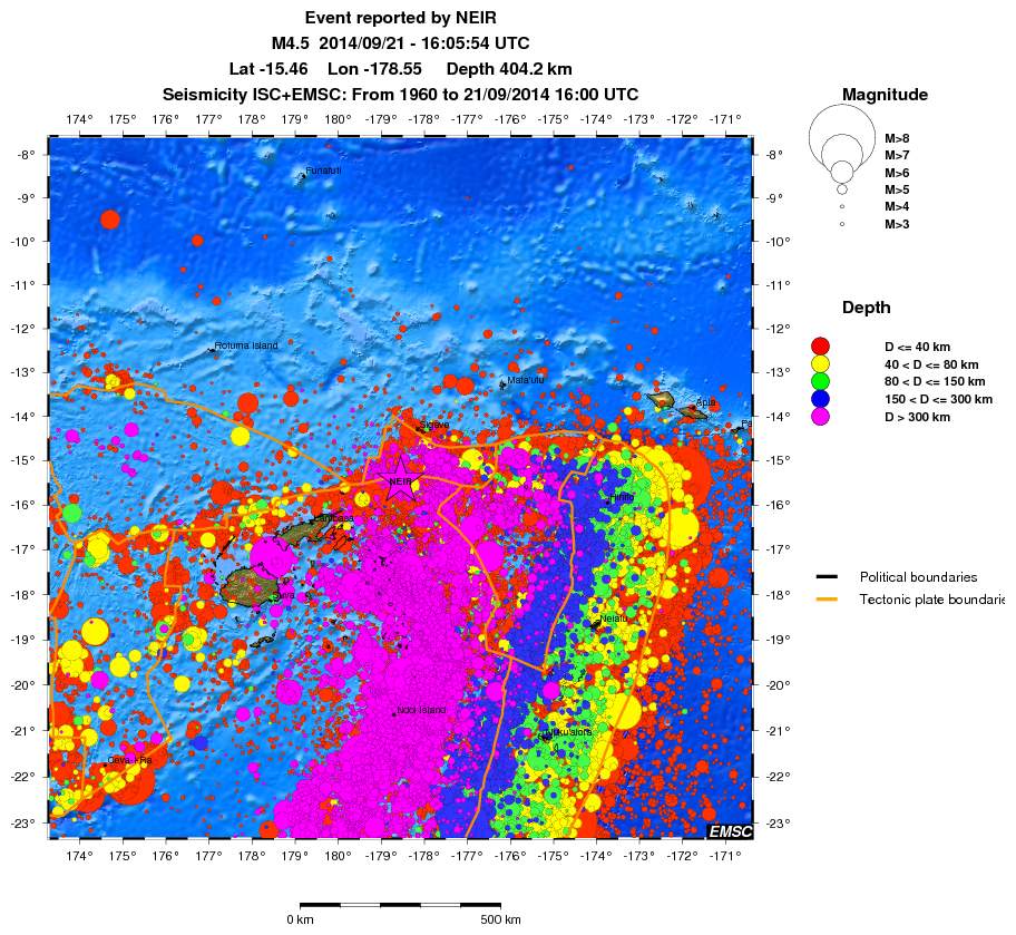 wide historical seismicity